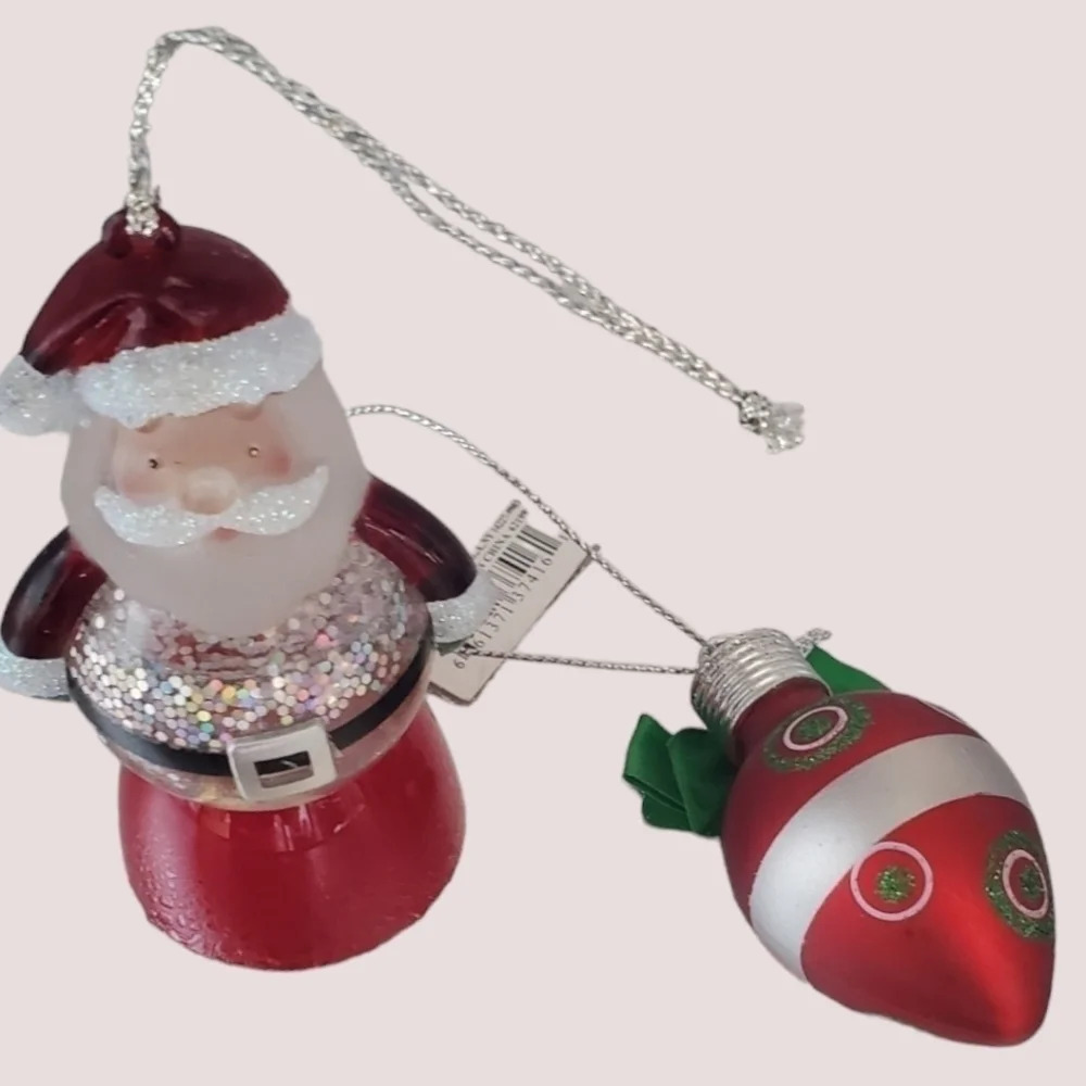 Christmas ornament set of 2 ornaments